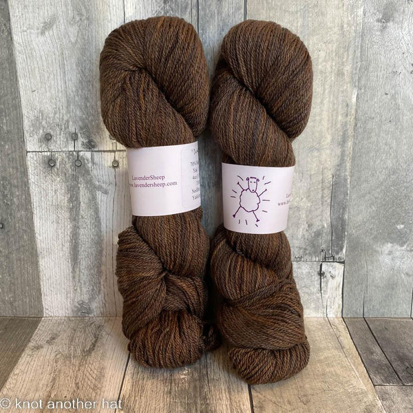 lavendersheep yakkity yak dk dark roast - Knot Another Hat