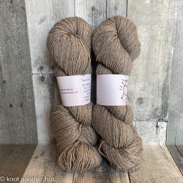 lavendersheep yakkity yak dk natural - Knot Another Hat