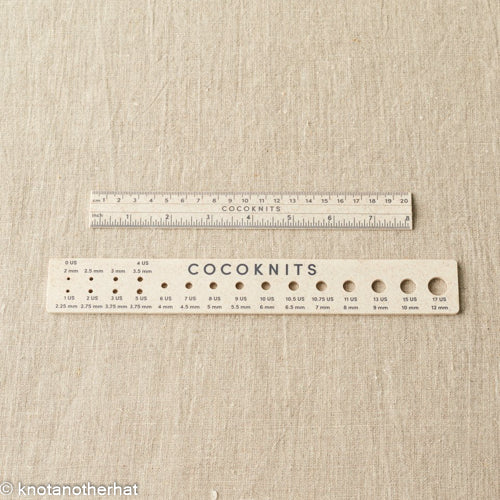cocoknits ruler and gauge set  - Knot Another Hat