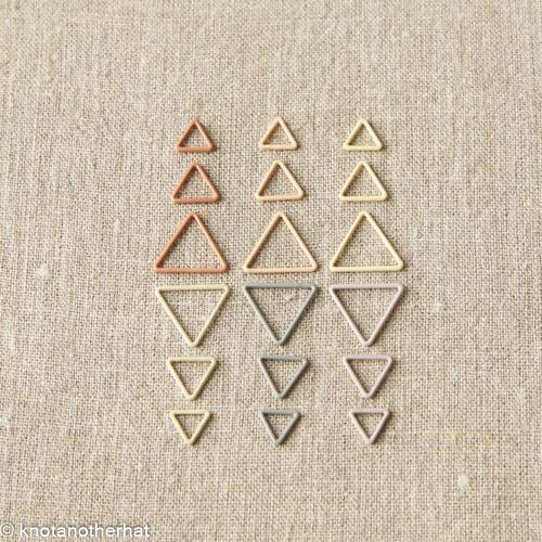 cocoknits triangle stitch markers  - Knot Another Hat