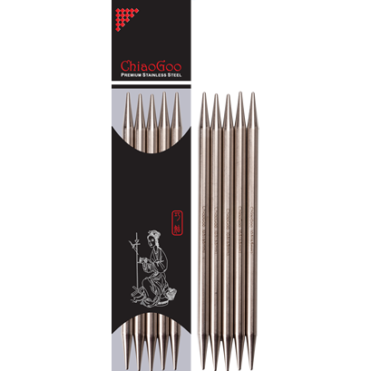 chiaogoo stainless steel double-pointed needles  - Knot Another Hat