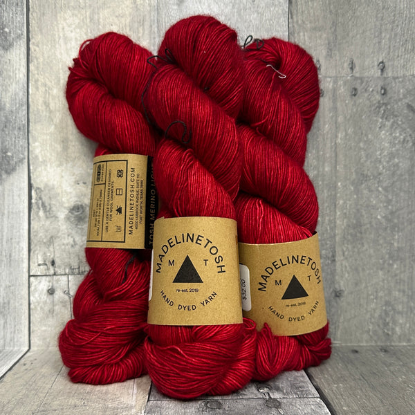 madelinetosh tosh merino light blood runs cold - Knot Another Hat