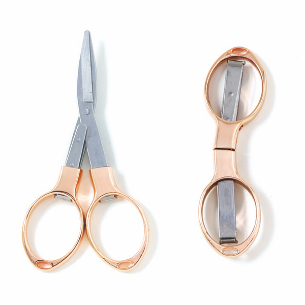 knitpro rose gold folding scissors  - Knot Another Hat
