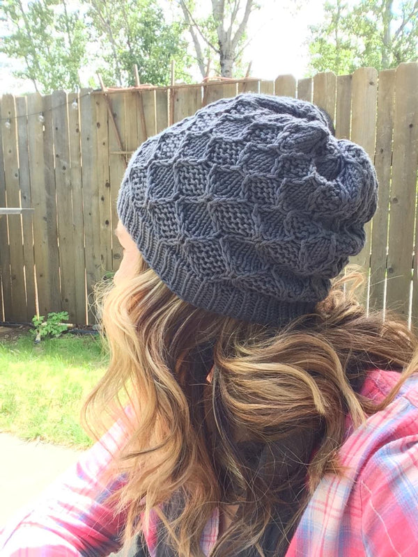 knot another hat diamond slouch hat (download) Default Title - Knot Another Hat