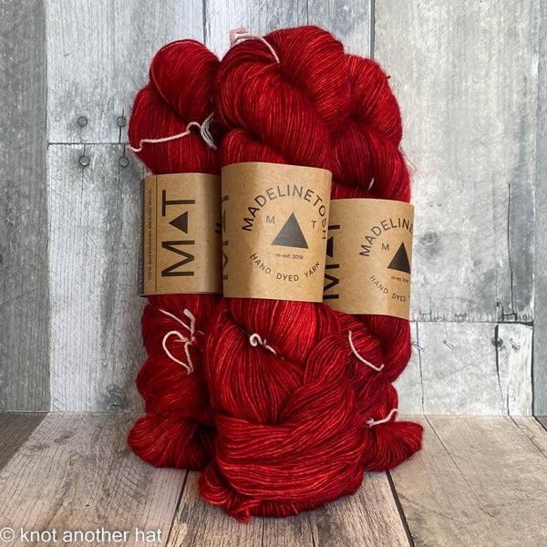 madelinetosh tosh merino light carolina reaper - Knot Another Hat