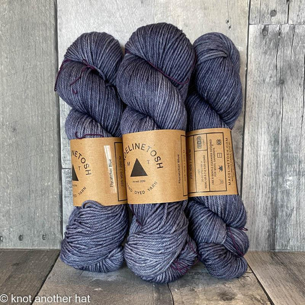 madelinetosh tosh dk flycatcher blue - Knot Another Hat