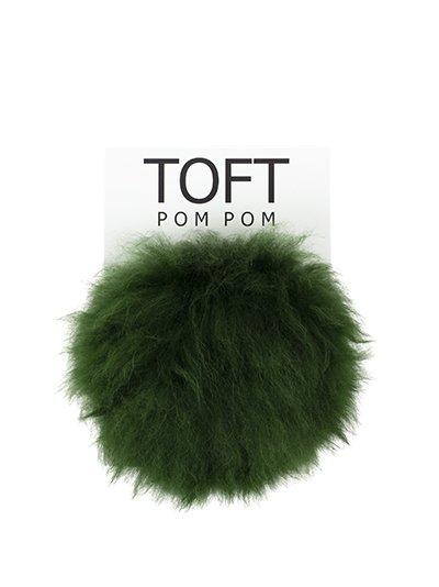 toft alpaca pom poms green - Knot Another Hat