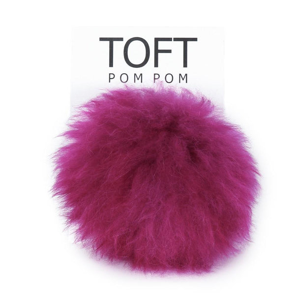 toft alpaca pom poms magenta - Knot Another Hat