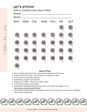 Knit or crochet every day in May!