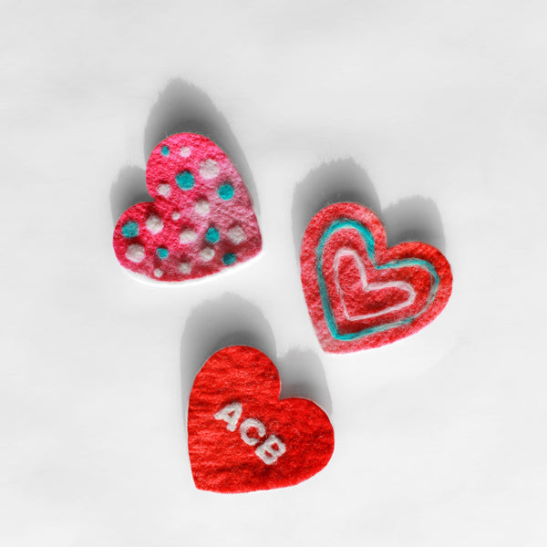 Mini Heart Felting Craft Kit - Knot Another Hat