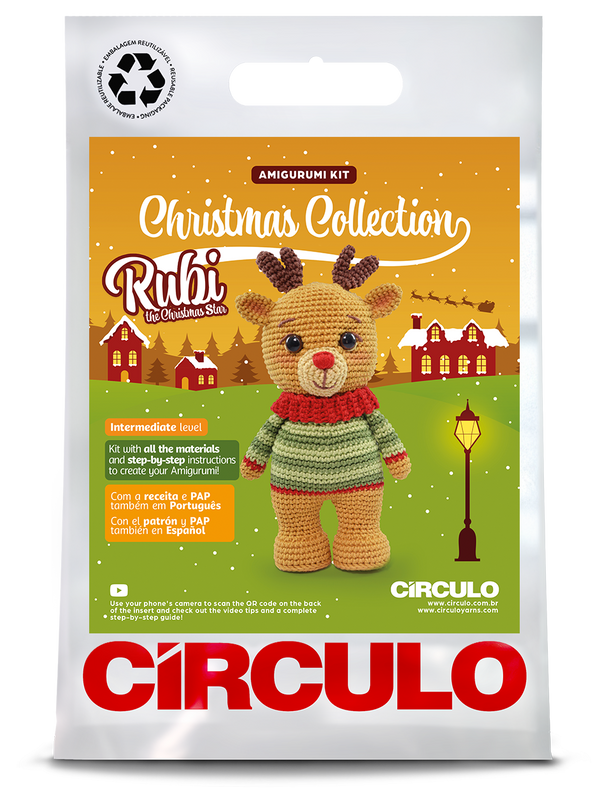 circulo amigurumi christmas collection kit rubi the christmas star - Knot Another Hat