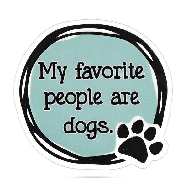 ellembee stickers my favorite people are dogs - Knot Another Hat
