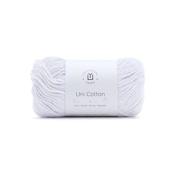 universal yarn uni cotton 101 bone - Knot Another Hat