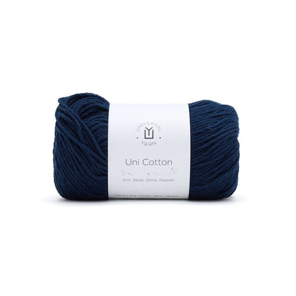 universal yarn uni cotton 119 nautical - Knot Another Hat