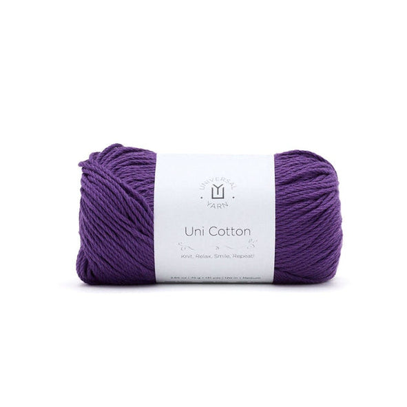 universal yarn uni cotton 121 wisteria - Knot Another Hat