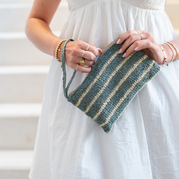 flax & twine sundrift zipper pouch grab-n-go bundle - Knot Another Hat