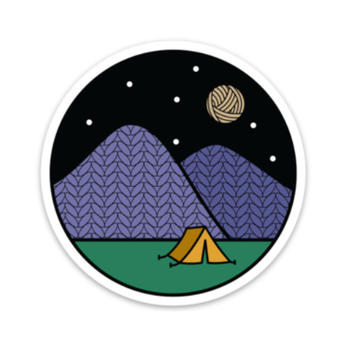 camp stitchwood vinyl stickers camping - Knot Another Hat