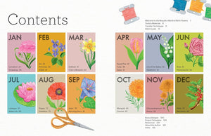 birth flower embroidery - Knot Another Hat