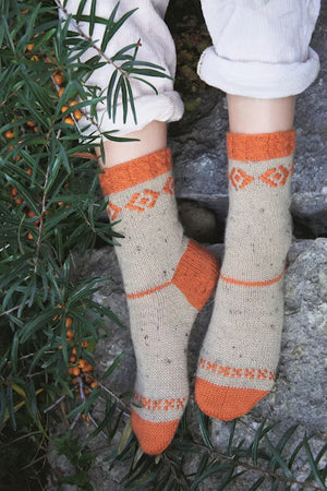 roosimine knitted socks - Knot Another Hat