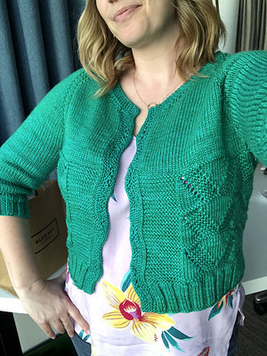 one-of-a-kind handknit sample: foxtrot cardigan - Knot Another Hat