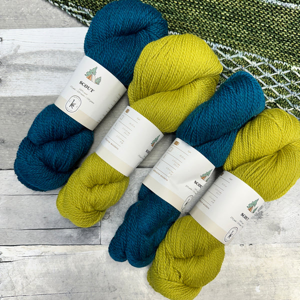 knot another hat arbor bloom grab-n-go bundles chartreuse and teal - Knot Another Hat