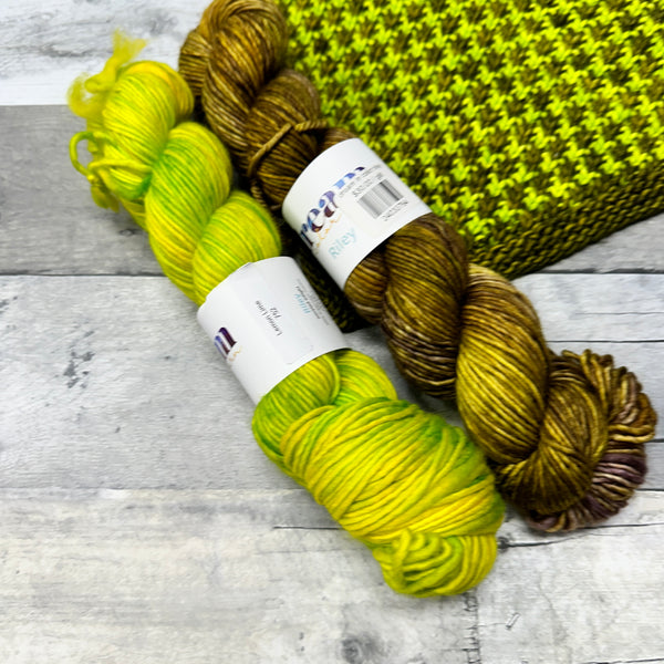 have a ball fall crawl quibbler cowl grab-n-go bundles gilt/lemon lime - Knot Another Hat