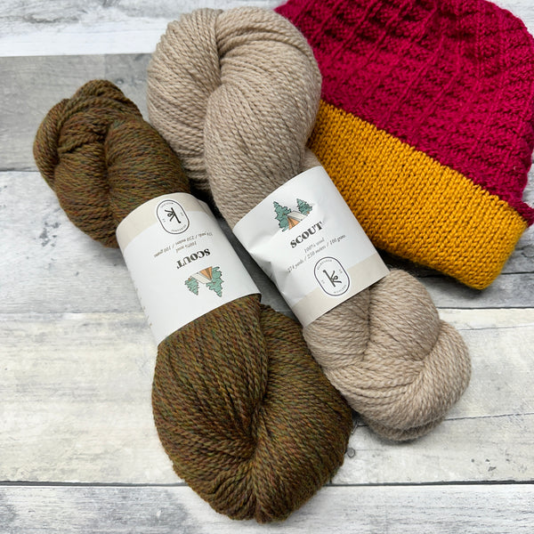 have a ball fall crawl woolly waffle hat grab-n-go bundles oatmeal/autumn - Knot Another Hat