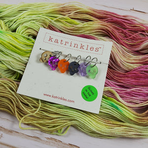katrinkles skull stitch marker set - Knot Another Hat