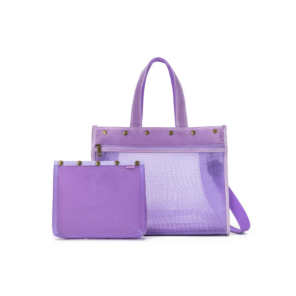 della q maker's mesh tote violet - Knot Another Hat