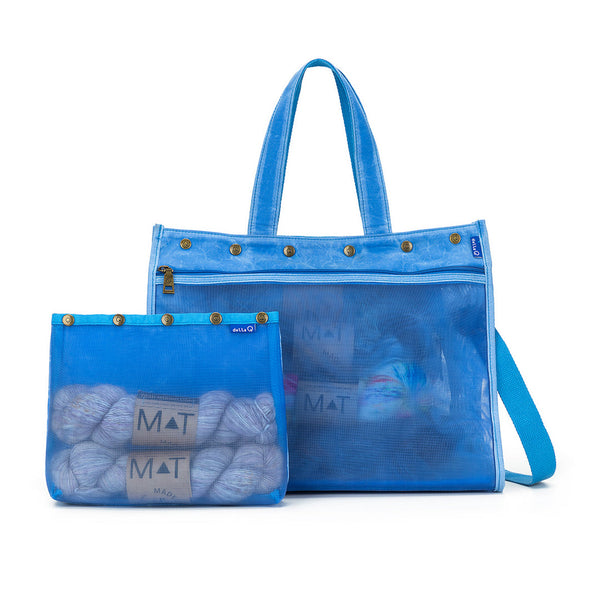 della q maker's mesh tote azure - Knot Another Hat