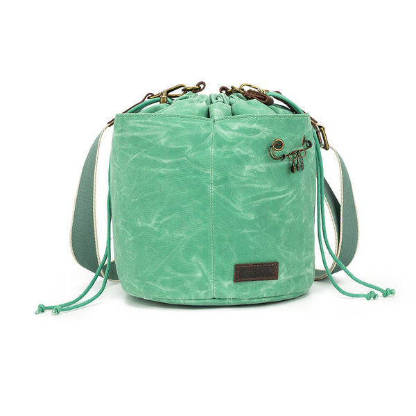 della q maker's canvas bucket bag jade - Knot Another Hat