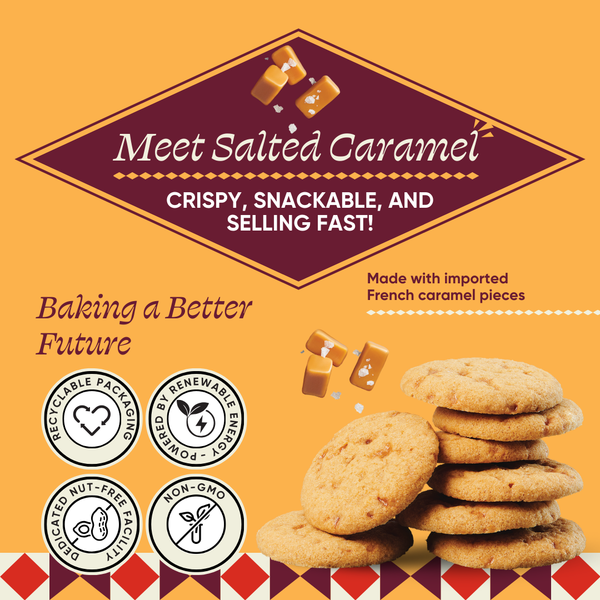 Salted Caramel Bite-Sized Cookies - Knot Another Hat