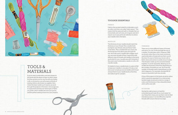 birth flower embroidery - Knot Another Hat