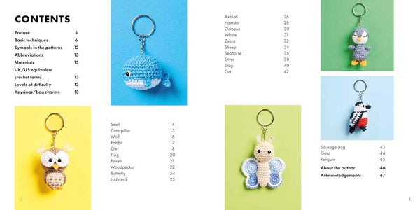 mini amigurumi bag charms - Knot Another Hat