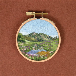 landscape embroidery - Knot Another Hat