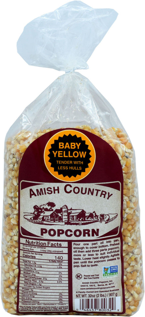 amish country popcorn 2 lb bag baby yellow - Knot Another Hat