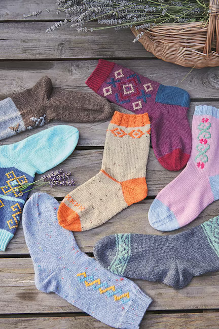 roosimine knitted socks - Knot Another Hat
