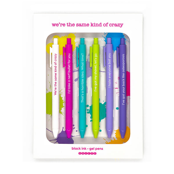 Same Kind of Crazy - Quotable Gel Pen Set  - Knot Another Hat