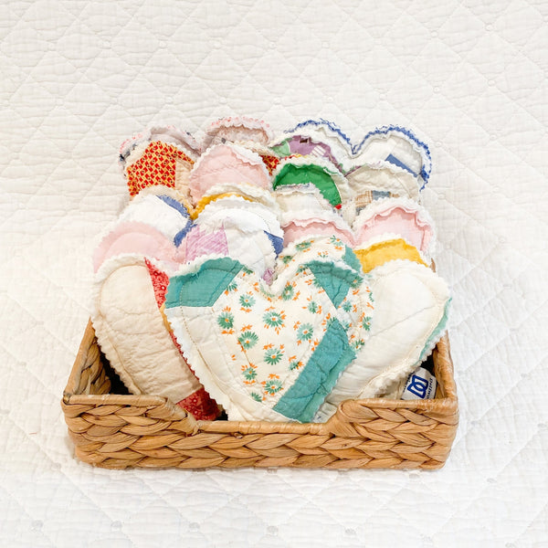 vintage quilt sachets - Knot Another Hat