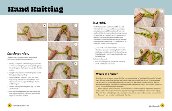 no needles knitting - Knot Another Hat