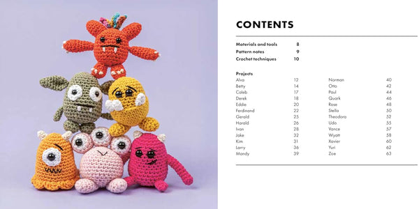 mini amigurumi monsters