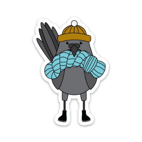camp stitchwood vinyl stickers crow - Knot Another Hat