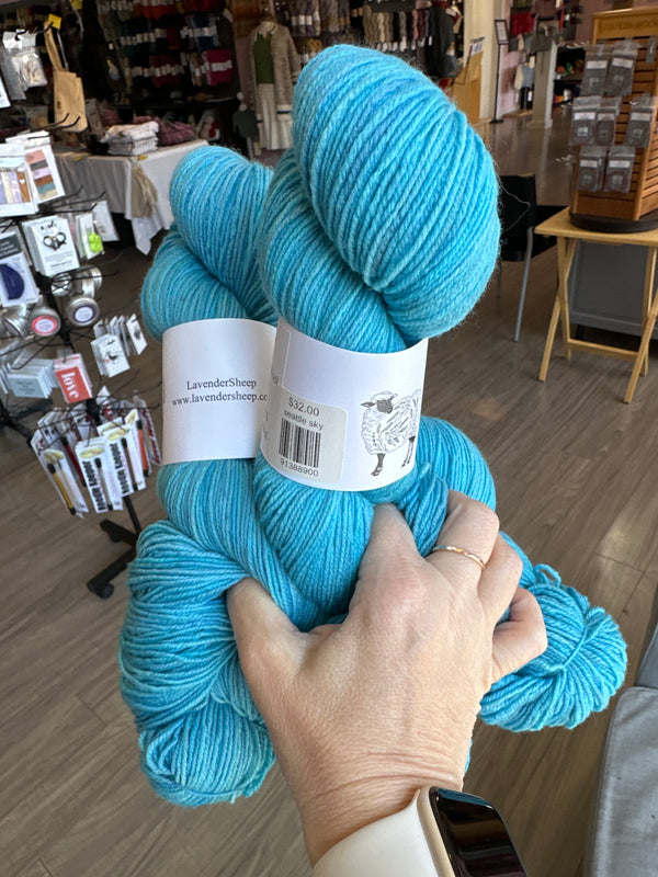 lavendersheep shaniko fingering seattle sky - Knot Another Hat