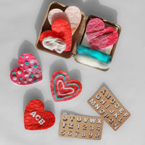 Mini Heart Felting Craft Kit - Knot Another Hat