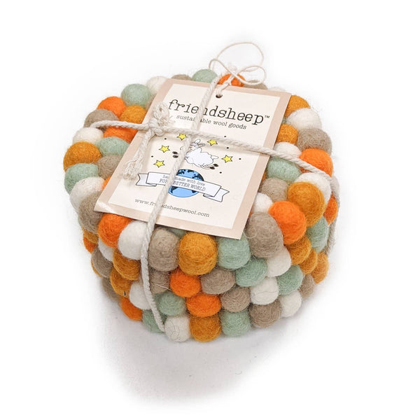 friendsheep eco coasters pumpkin patch - Knot Another Hat