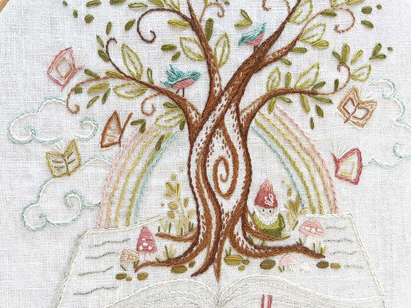 book lover's embroidery - Knot Another Hat