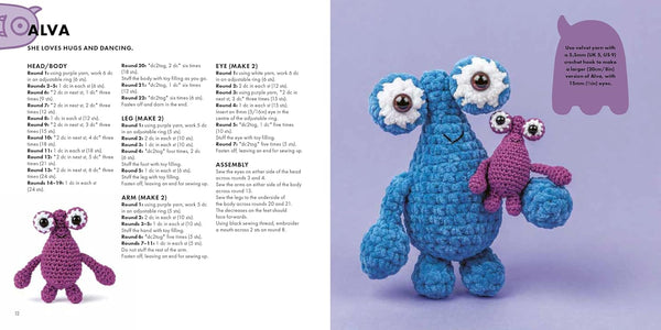 mini amigurumi monsters
