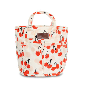 maika project tote cherries - Knot Another Hat