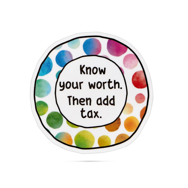 ellembee stickers know your worth - Knot Another Hat