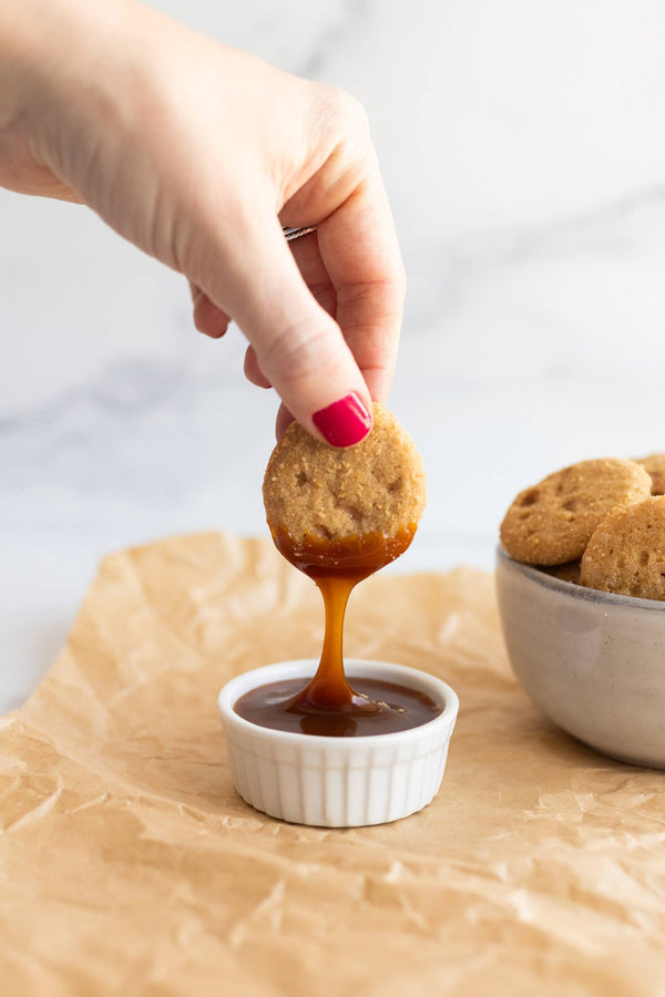 Salted Caramel Bite-Sized Cookies - Knot Another Hat